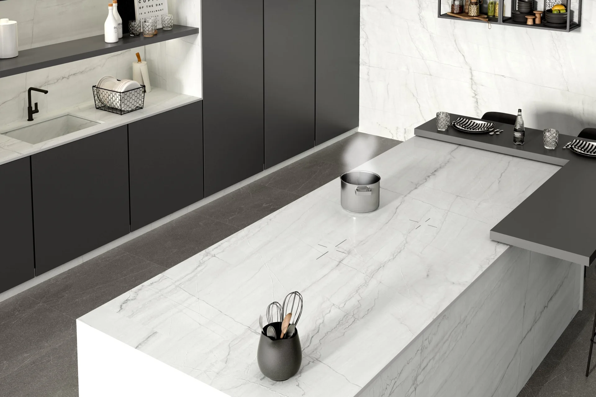 La cocina sin “placa” a la vista: inducción invisible que marca tendencia en 2026