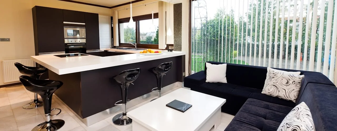 "Cocinas Living: El Encanto de la Integración" Cocinas abiertas tipo Living